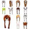 Jixin4you Animal Hat, New Year's Gift, Warm, Christmas, Kigurumi, Cosplay, Halloween, Tiger, Year of the Tiger, Year of the Rabbit, Plush Toy for