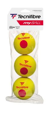Piłka tenisowa Tecnifibre MY BALL Gąbka 3 sztuki TBP3SP1