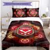 Sheffield United Football Bedrucktes 3-teiliges Bettwäscheset, Bequemes hautfreundliches Schlafzimmer-Bettbezug-Set