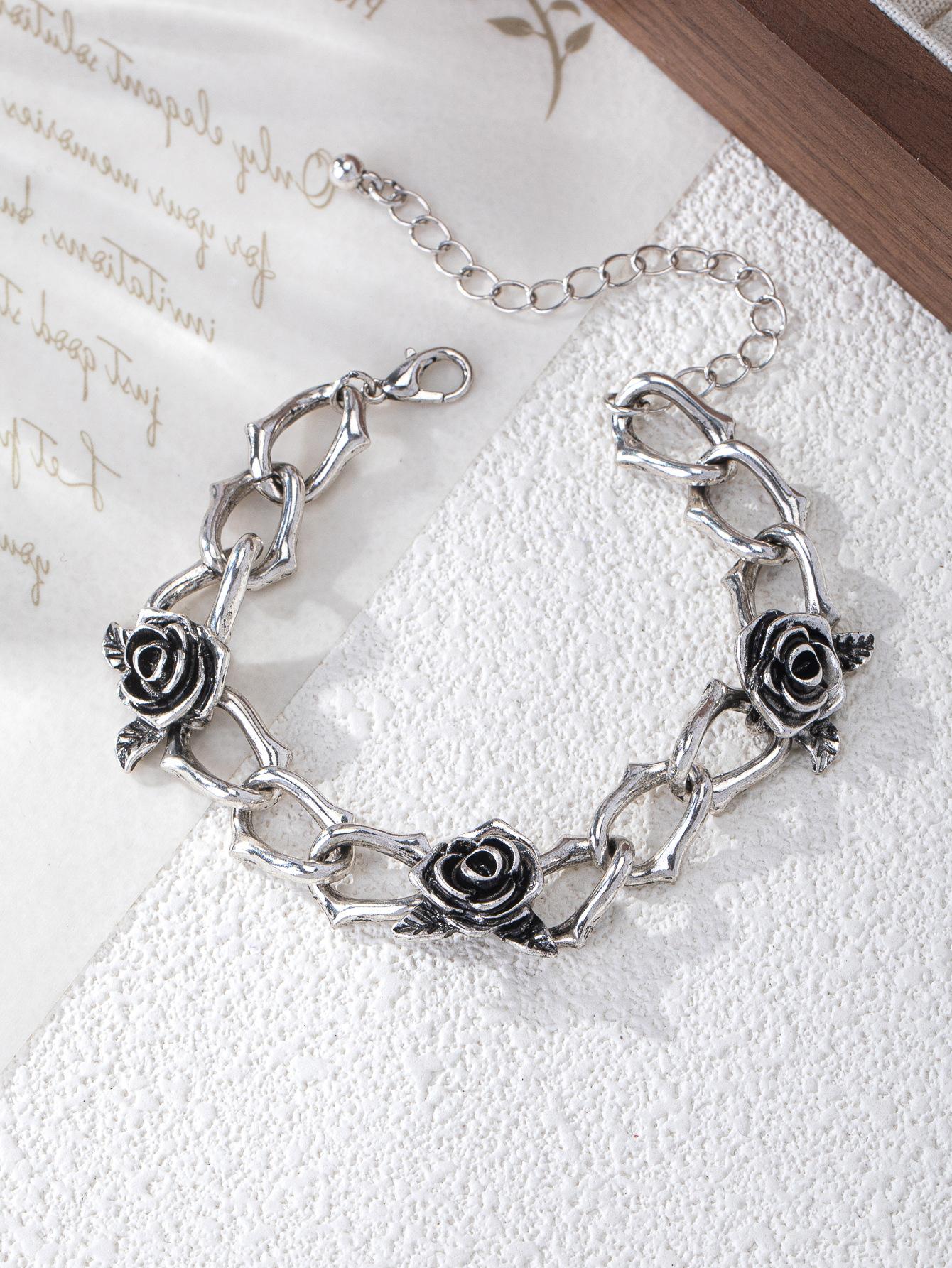 Temperament rose shaped personalized bracelet simple and exquisite bracelet
