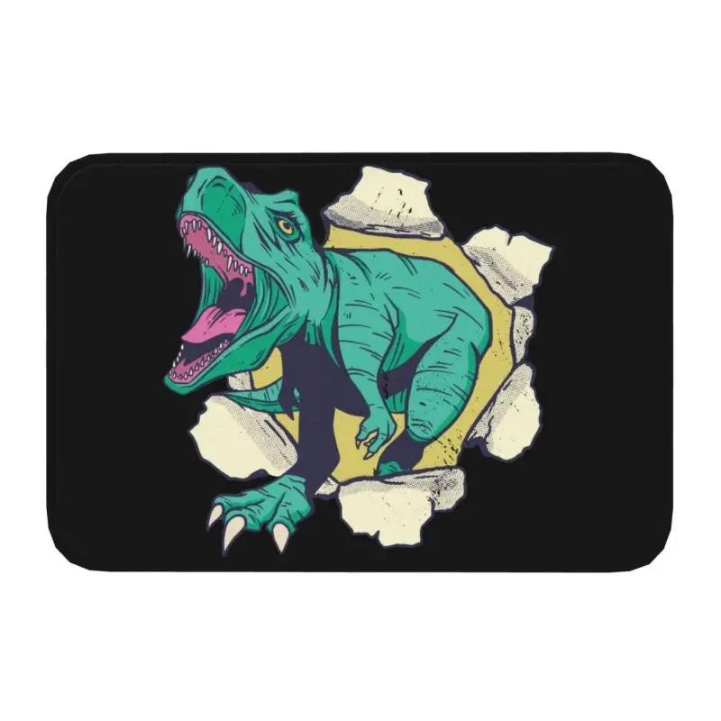 Funny Offline No Internet Dinosaur Doormat Anti-Slip Entrance Kitchen Bathroom Floor Door Mat Dino Geek Garage Carpet Rug