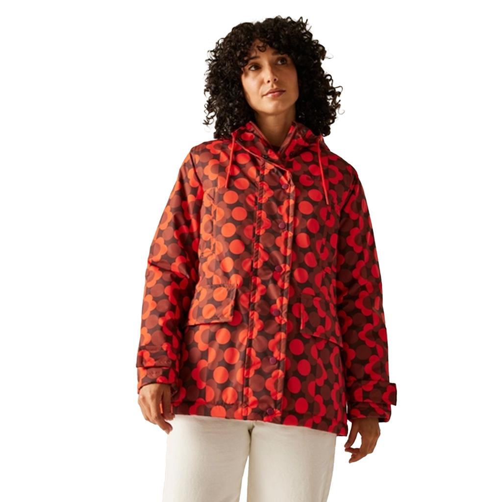 Regatta Womens/Ladies Orla Kiely Floral Mid Length Waterproof Jacket