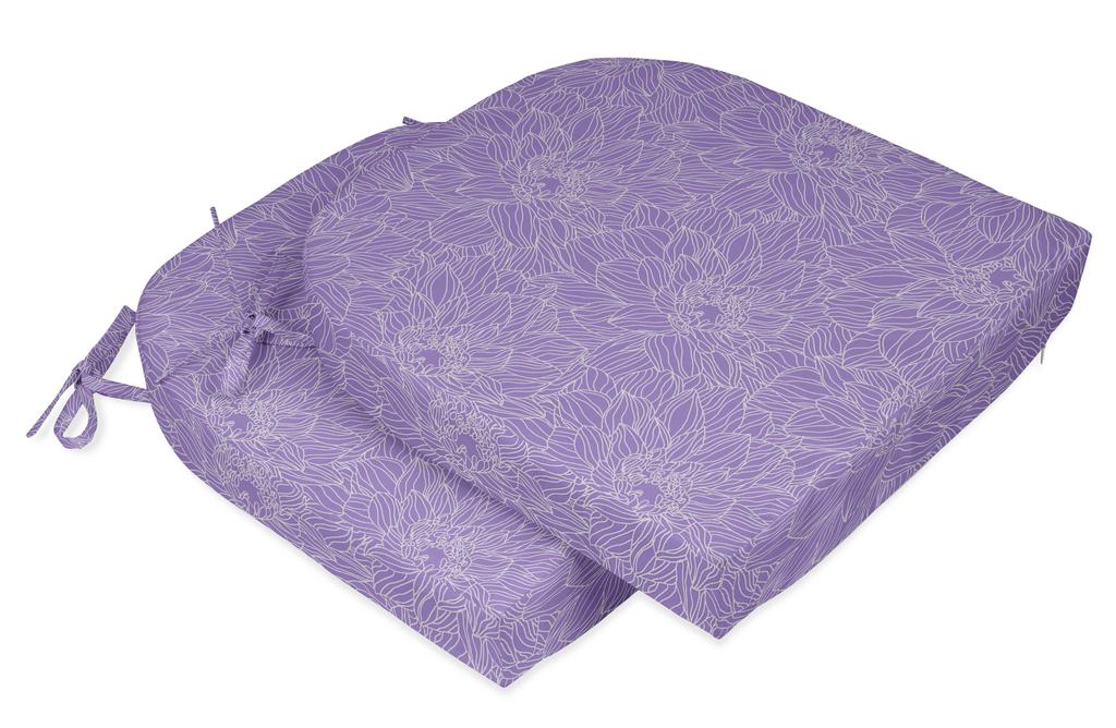 Vargottam Non Slip Dining Chair Cushion U-Shaped Printed Indoor Outdoor Chair Pads Home Decor Reversible & Machine Washable