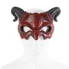 Upgraded RP Foam Half Face Demon Mask Halloween Carnival Party Costume Accessory