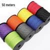 50m High-Reflective 7-Core Paracord: Outdoor Emergency Lifesaving Tent Tarp Guy Rope
