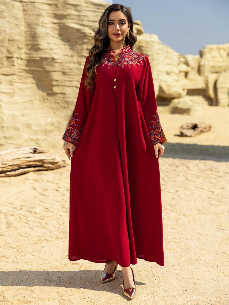 AB467 Besticktes muslimisches Damenkleid – Frühling/Sommer-Mode, Neues Dubai Jalabiya-Kleid