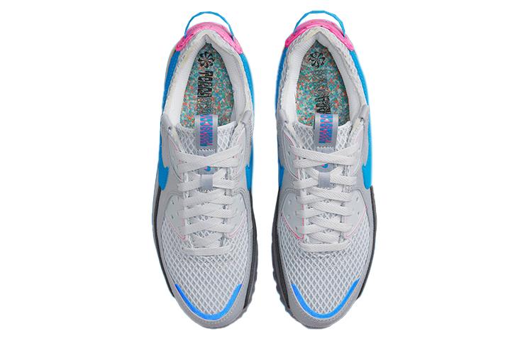 Nike Air Max 90 Textile, Leather Cushioning Abrasion Resistant Cushioning, Wear Resistant Low top Running Shoes Men's DM0033-004
