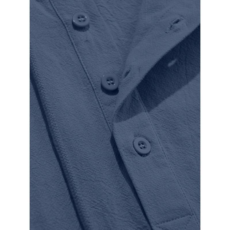 Men American Style Summer Short Sleeve Hooded Solid Color Casual Loose T Shirt