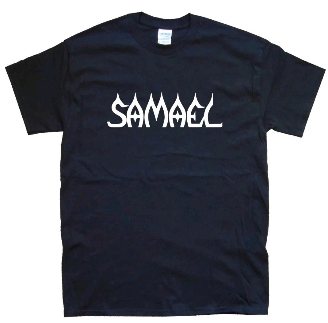 SAMAEL T-SHIRT sizes S M L XL XXL 3 4 XL colours Black, White XXXXL