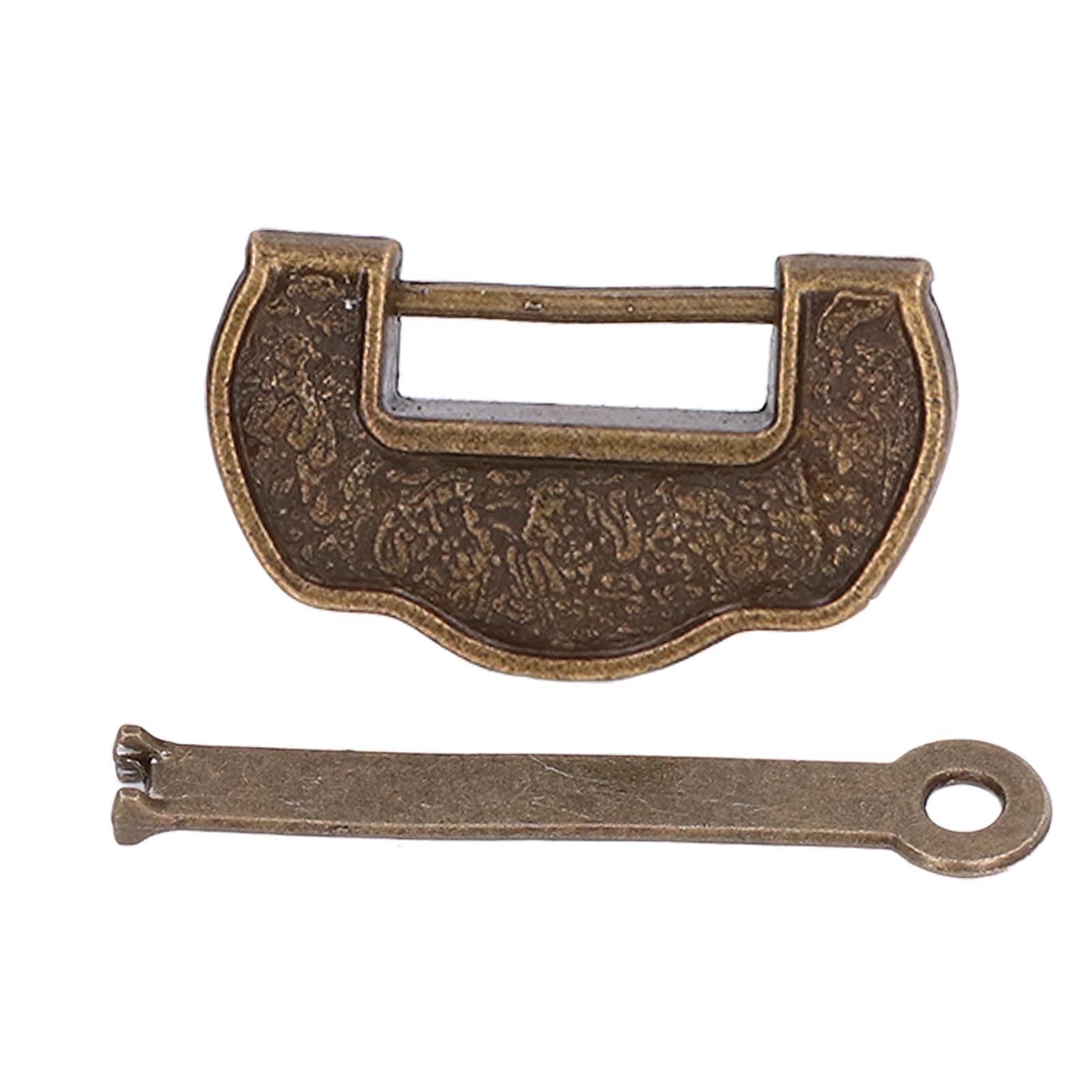 

Старый коробочный замок Ретро дизайн Уникальный внешний вид Очаровательное украшение Компактный внешний вид Шкатулка для драгоценностей