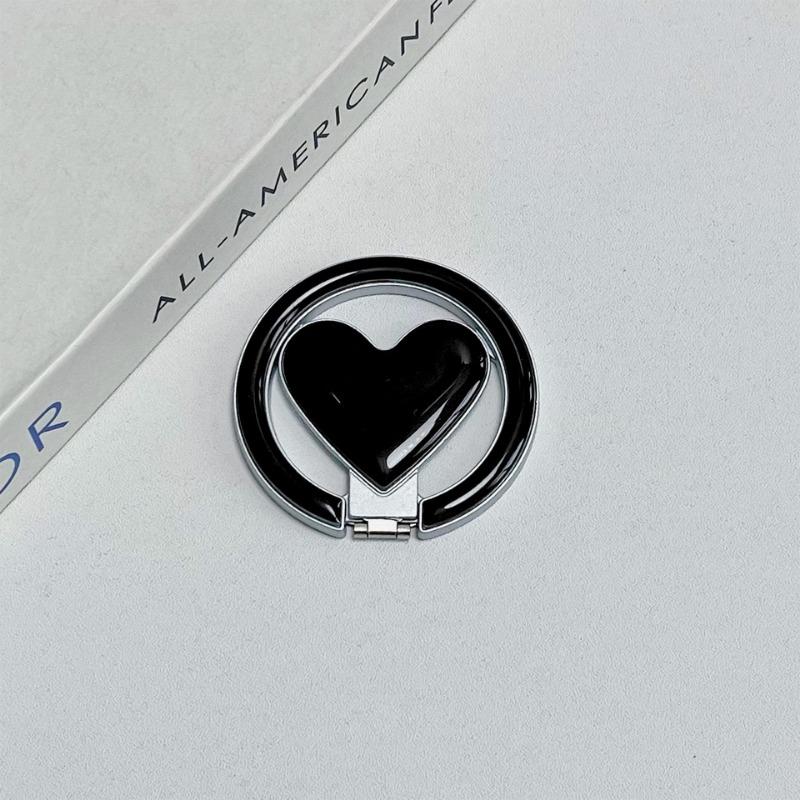 Macaron Ins Style Heart Shape Magnetic Foldable Metal Universal Magsafe Phone Stand
