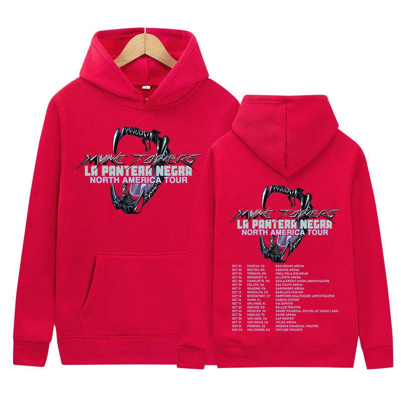 Rapper Myke Towers 2024 Tour Hoodie Men's Hip Hop Gothic Fashion Pullover Sweatshirt Unisex Vintage Oversized Hoodies Streetwear