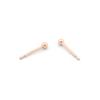 ESTELLE [Official] Women's Earrings, 18K Pink Gold (2mm) 0202-1461-0017-0000