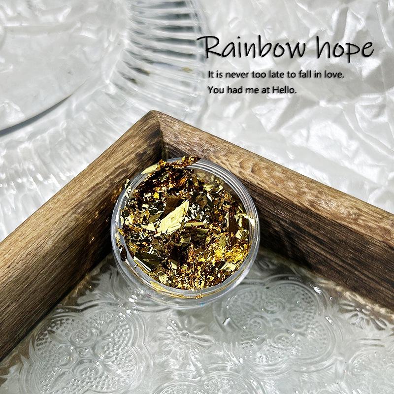 

Высококачественные гальванизированные золотые и серебряные хлопья для нейл-арта для самостоятельного изготовления накладных ногтей