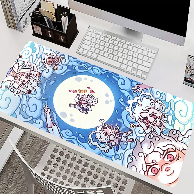 Oversized Anime Mouse Pad OOne PPiece Luffy Gaming Accessories Lock Edge Computer Mousepad Gamer Carpet Xxl Extended Desk Mat