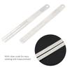 2Pcs Fingerboard Fret Protector Stainless Steel Fretboard Guard Repair Tool with Scale