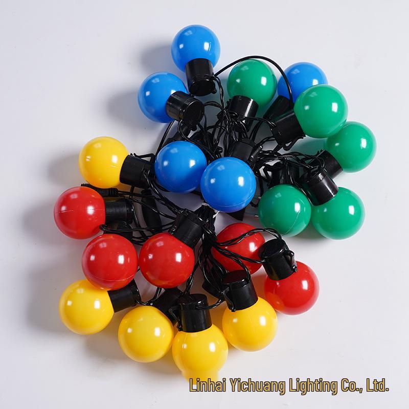 Solar LED String Lights for Outdoor Camping, Wedding Canopy, and Stall Decoration