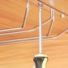Silver Stainless Steel Wine Rack Glass Holder Hanging Bar Goblet Hanger Shelf