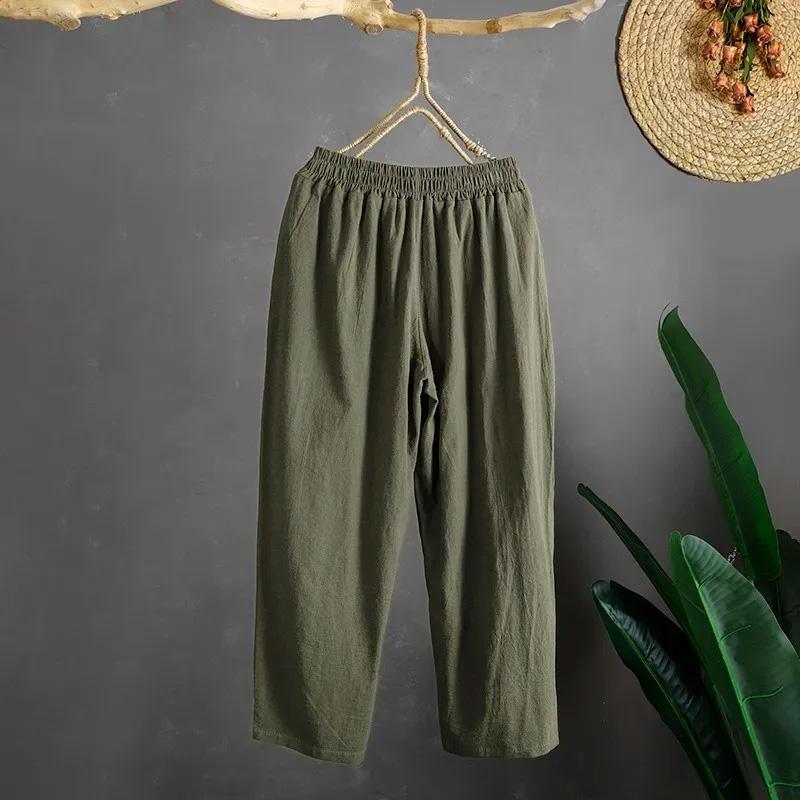 2PC Summer Suit Women Oversized Cotton T-shirt Pants Two-piece Comfortable Short-sleeved Top Longs Pants Loose Casual Suit