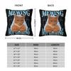 Mewing Not Meowing Funny Cat Meme Pillowcase Printed Polyester Cushion Cover Gift Pillow Case Cover Home Square 45*45cm