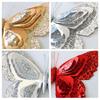 Shatterproof Sequins Butterfly Decorations For Christmas Tree 25Cm Glittering Wing Indoor Outdoor Festival Party Supplies