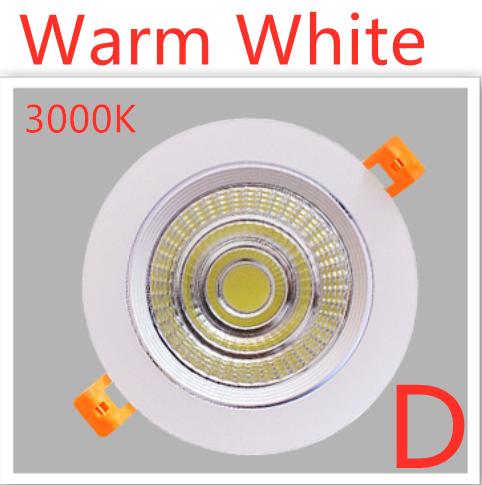 LED Downlight Dimmable Lamp iling  3w 5w 7W 12w 15w 20w  30w 40w Cob Led Spot 220V/110V iling Ressed round panel light