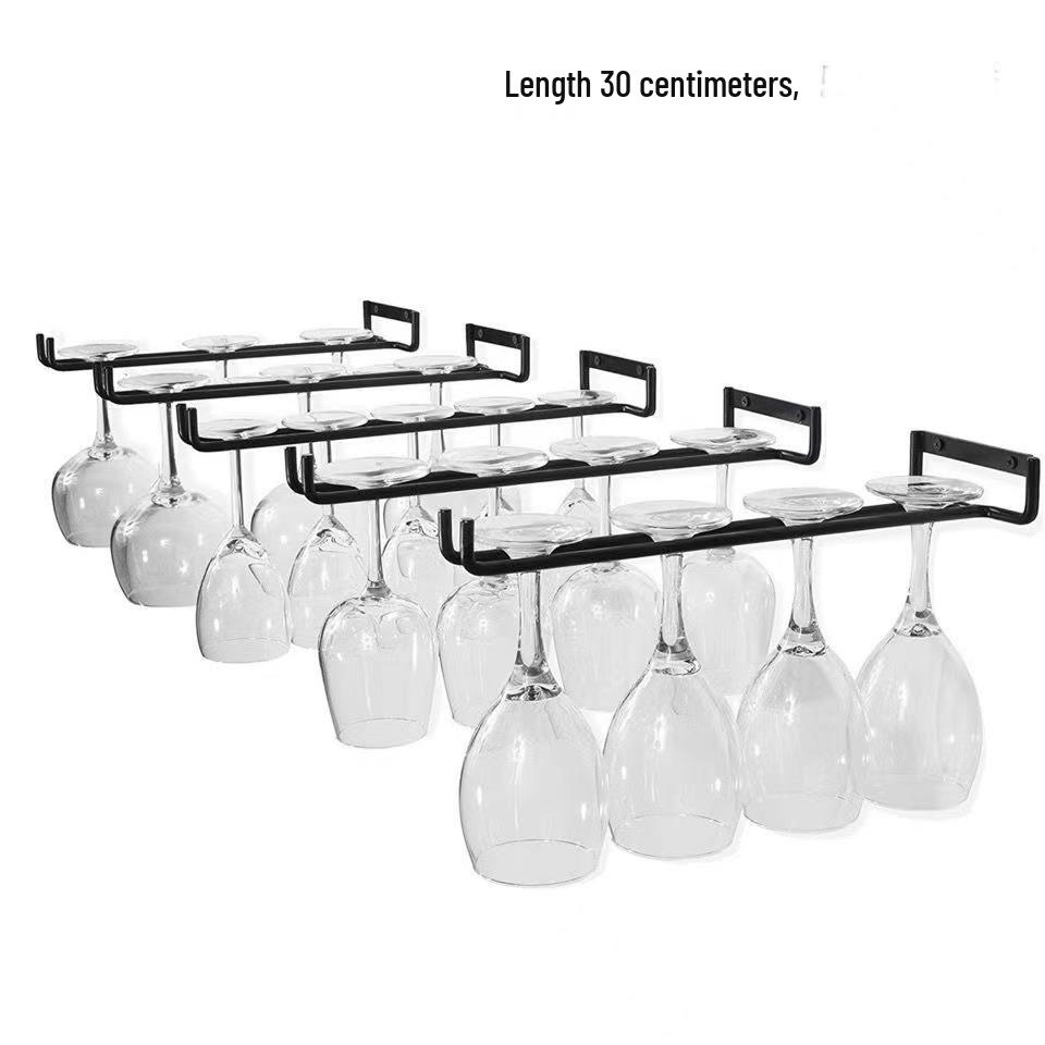 Red Wine Glass & Mug Hanging Rack Organizer for Kitchen and Home