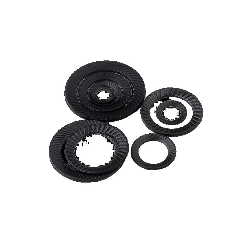 Ruiluo DIN9250S Black Carbon Steel Anti-loosening Washer