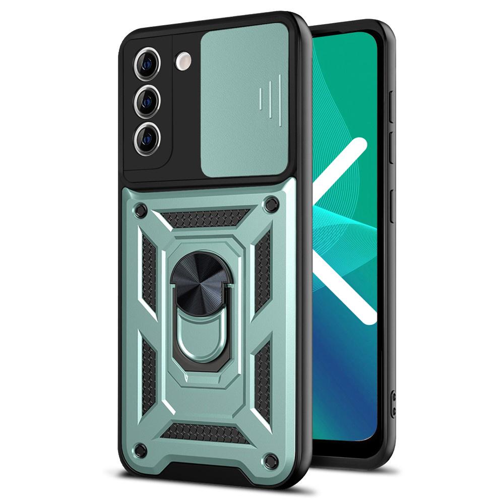 Armored case for Samsung Galaxy S23 Plus, CamShield Slide, green