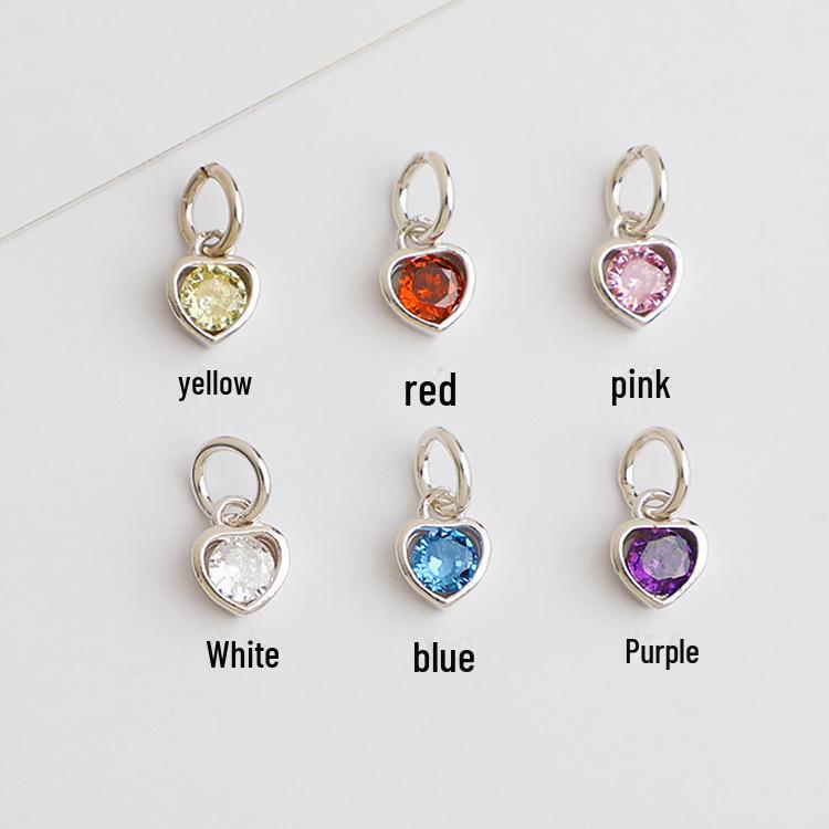 

Подвеска «Любовь»: Ювелирное изделие в форме сердца из стерлингового серебра 925 пробы с цветным цирконом, браслет или ожерелье ручной работы. Single piece price фиолетовый