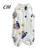 Cat Recovery Suit Suit, Soft Cotton Clothing, Cute Cartoon Print Four-Leg Clothes, Lightweight Wear After Surgery Apparel for Female Male Cats