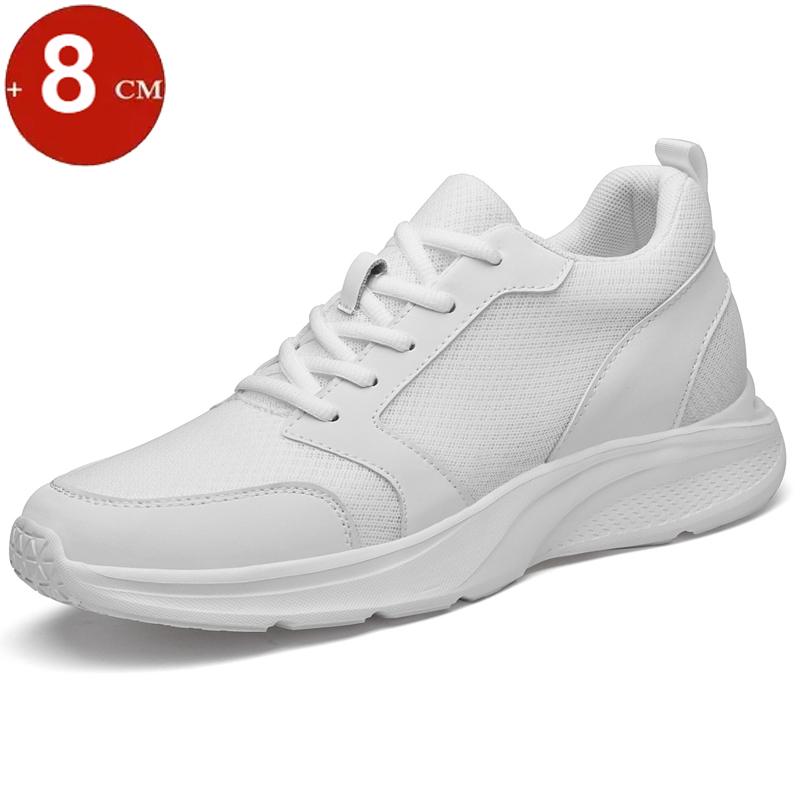 Mesh Elevator Schuhe Herren Sneaker 2025 Sommer Casual Sport Versteckte 4cm 6cm 8cm Höhe Erhöhende Schuhe Größerer Männlicher Lift Großer Mann