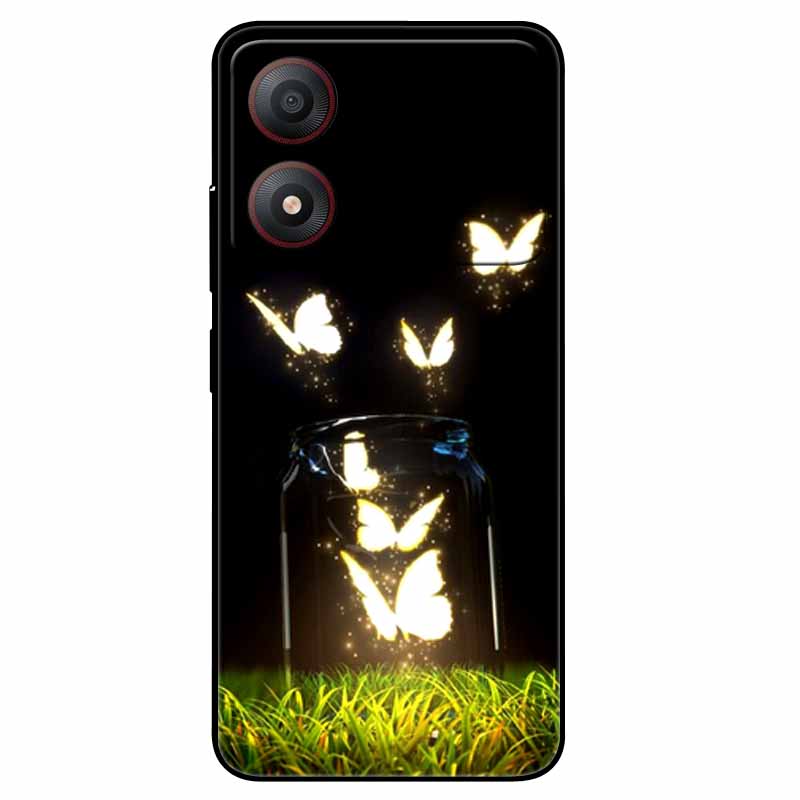 Pour ZTE Blade A34 4G Coque Anti-choc TPU Silicone Souple Housse de Téléphone pour ZTE Blade A 34 Funda Peinte pour BladeA34 Capa de Luxe
