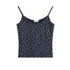 Summer 2025 Women's Printed Camisole Vest - 260g Combed Cotton, Sexy and Stylish Top