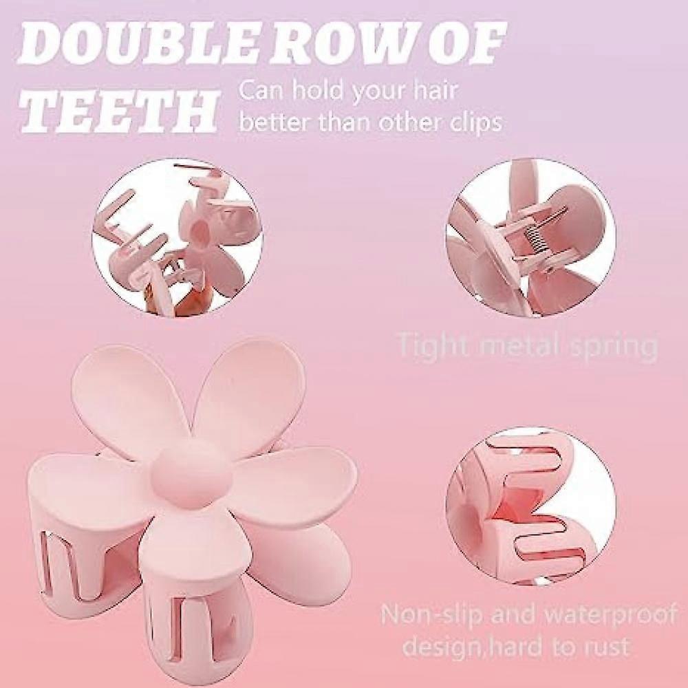 8 Pcs Multi-Color Abs Material Flower-Shaped Hair Grip Clip For Women'S Daily Wear Hair Grip Fresh Hair Clip Hair Accessories