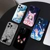Cartoon D-Sailor M-Moons Phone Case For iPhone 16,15,14,13,12,17,Pro Max,Plus Silicone Black Case