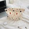 Large Capacity Cute Cartoon Flowers Makeup Bag for Women Travel Cosmetic Organizer Storage Pouch