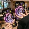 Phone Case: 2D Flat Samsung Galaxy A34 A35 S20 S22 S21 FE Plus Ultra Protective Case, Crescent Moon Rabbit, Christmas Halloween Holiday Gift