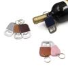 Wine Bottle Opening Fashionable Keyring Leather Kitchen Gadget Bottle Opener Keychain  Outdoor