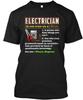 Electrician- Tee T Shirt Made In the USA Size S To 5XL