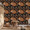 Colorful Fox Feather Wallpaper for Living Room and Bedroom 50x1000