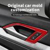 Pour Volkswagen Golf Mk8 (-2026) Cache-Poignée de Porte Intérieure en Fibre de Carbone Anti-Rayures, Accessoires d'Intérieur de Voiture, Look OEM