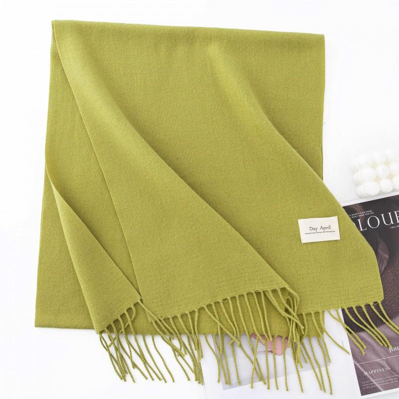 Winter Cashmere Scarf Shawl 2in1 Men Women Solid Color Warm Fashion Versatile High-end