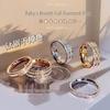 Men's High-End Titanium Steel Ring with Diamonds - Non-Fading, Stylish Design, Stainless Steel Jewelry, Hand Accessory
