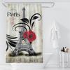 Londra Parigi Panoramico Torre di Parigi Tende Stampate Per Bagno Tenda da Doccia Accessori Divisori Tenda da Bagno Casa