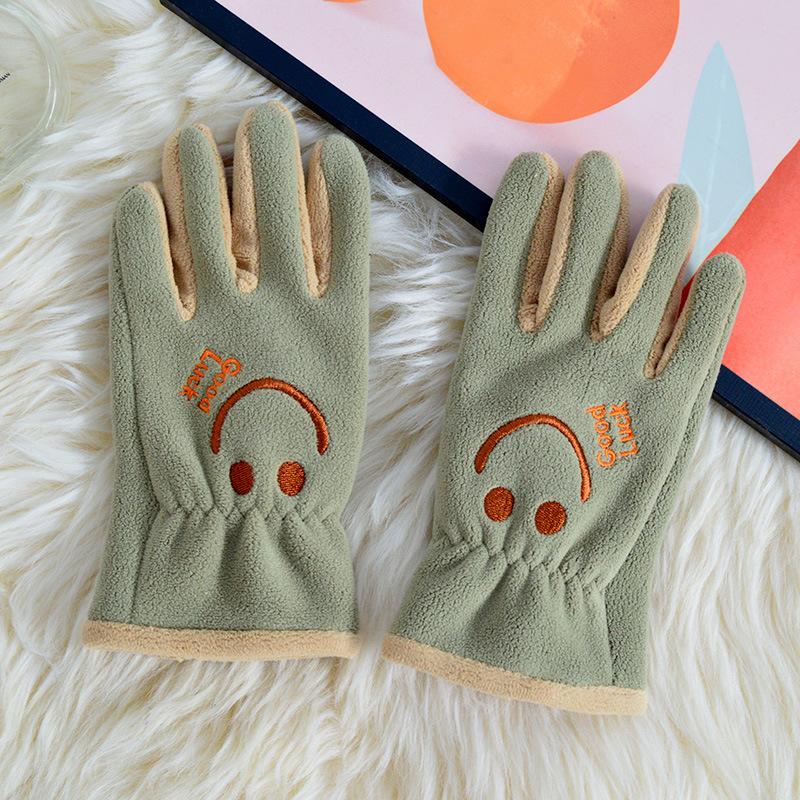 Süße Cartoon Kinder Winter Warme Handschuhe Polarfleece Verdickt Mädchen Jungen Vollfinger Fäustlinge Für Kinder Outdoor-Handschuhe