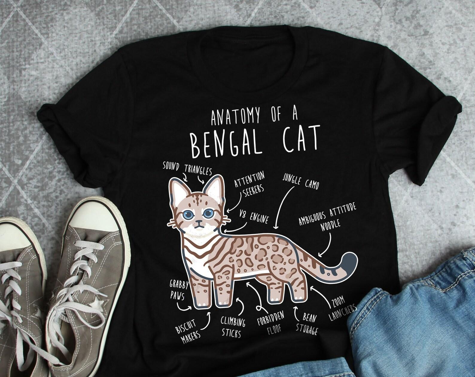 Snow Bengal Cat Shirt, , , Funny Cat Lover Gift, Cute Pet T-shirt, Seal Lynx Bengal Cat Lover Tshirt, Bengal Cat Tee, Bengal Mom Dad 100
