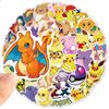 10/30/50pcs  Anime Stickers Kawaii Pikachu Decals DIY Stationery Skateboard Luggage Waterproof Cartoon Graffiti Sticker
