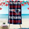 New England Patriots Logo Aufdruck Strandtuch, Großes Weiches Schnelltrocknendes Handtuch für Strand Camping Schwimmen