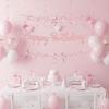 Paper Material Ballet Birthday Banner Pink Color Ballet Theme Set  Birthday Party
